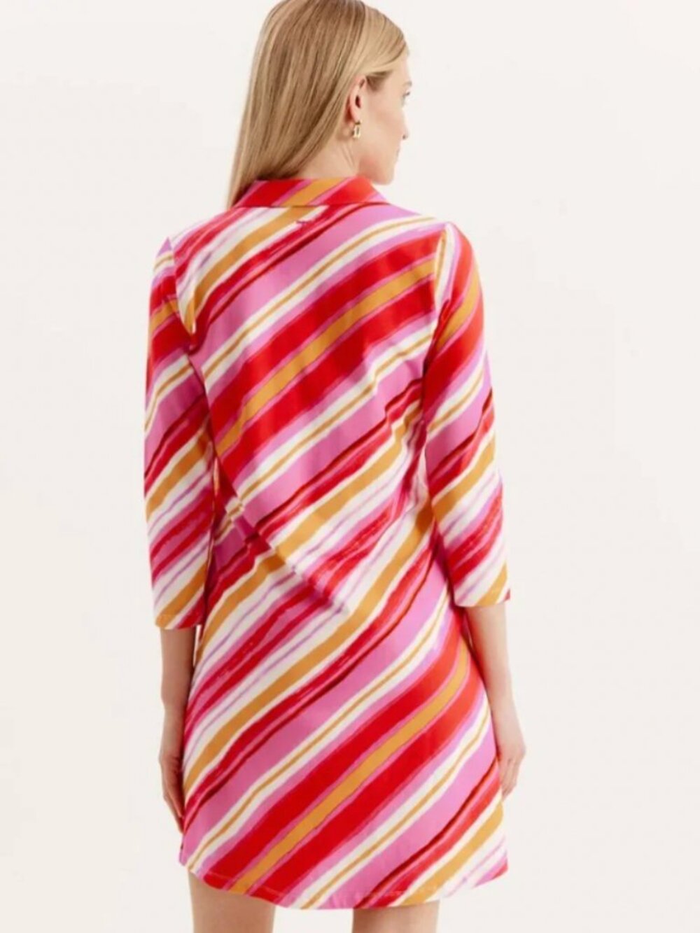 Tyler Boe Johnny Asymmetrical Stripe Shirtdress Size XS NWT